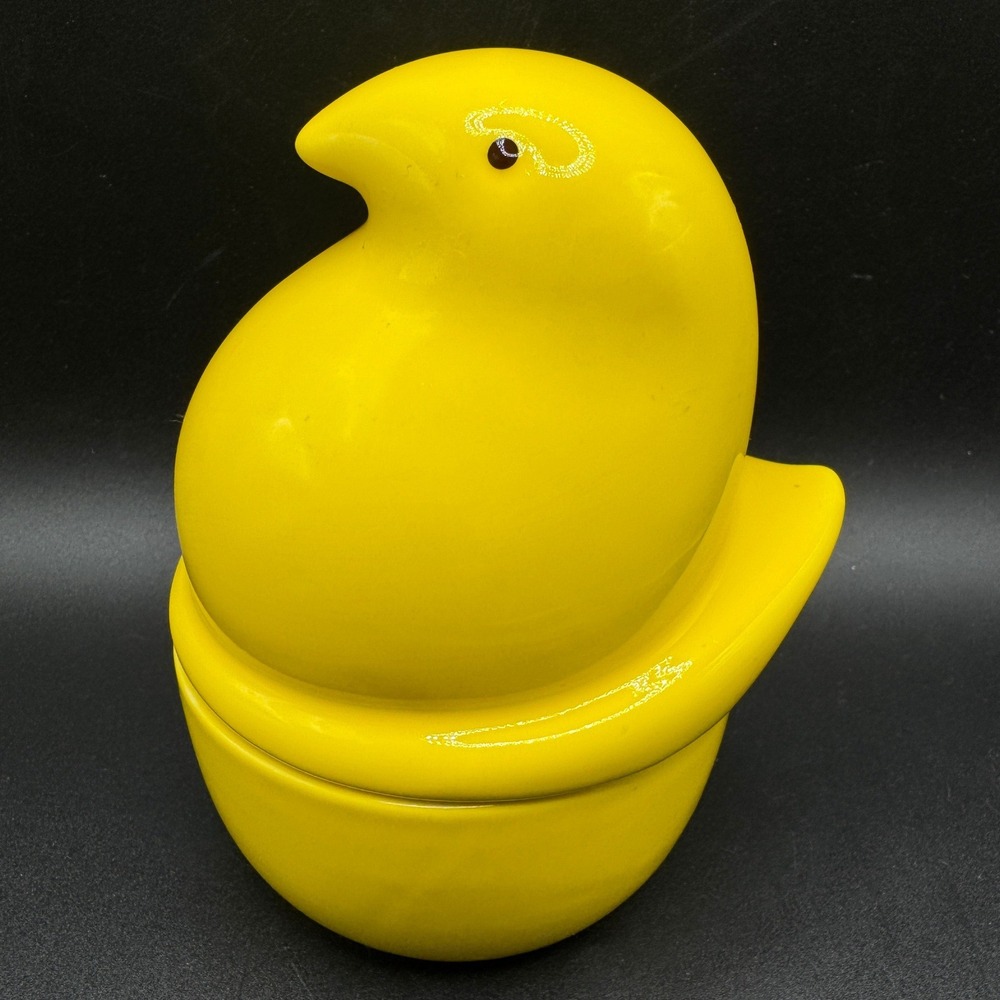 Yankee Candle PEEPS Rare Marshmallow Chicks Ceramic Candle 6 Oz Easter Retired